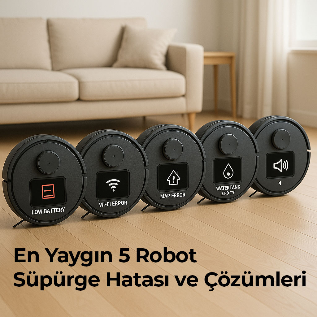 En Yaygın 5 Robot Süpürge Hatası ve Çözümleri
